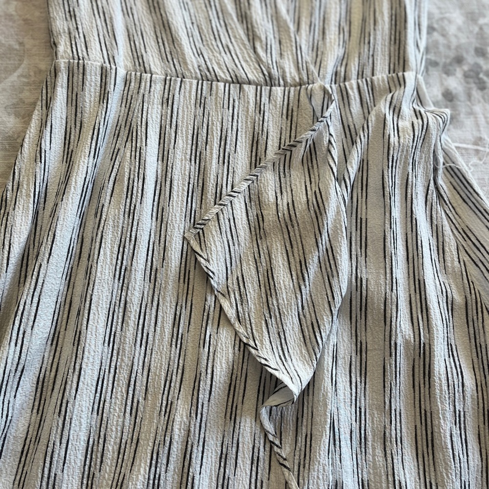 Calvin Klein Black Striped and White Sleeveless Sundress - Picture 7 of 14